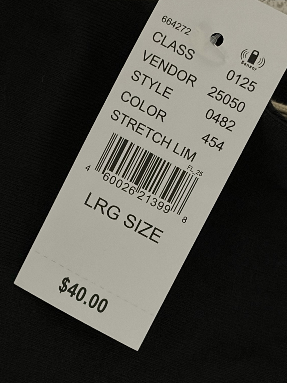 Essentials Black Short Sleeve Logo T-Shirt - Picture 5 of 6
